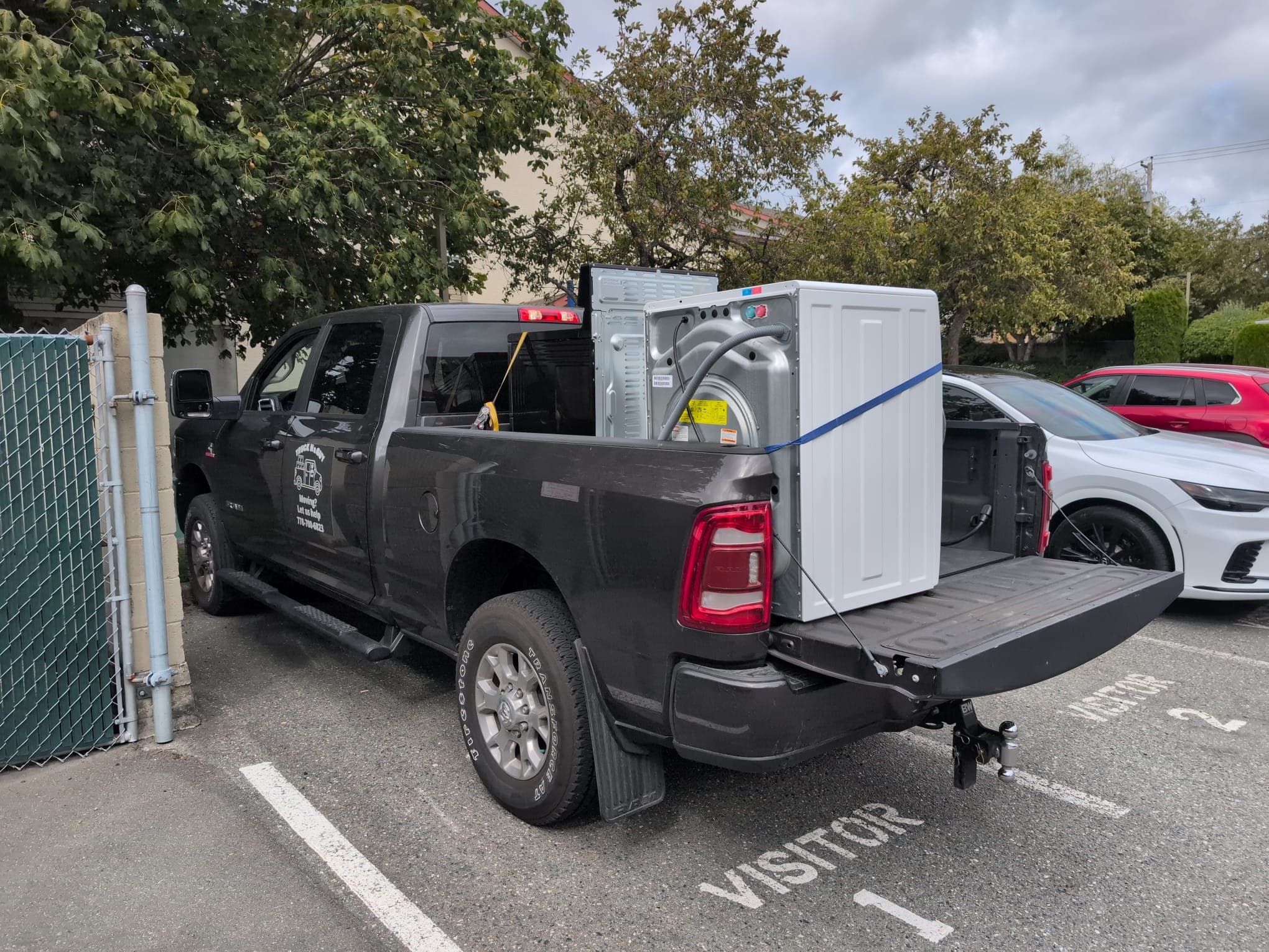 Washer and dryer moving